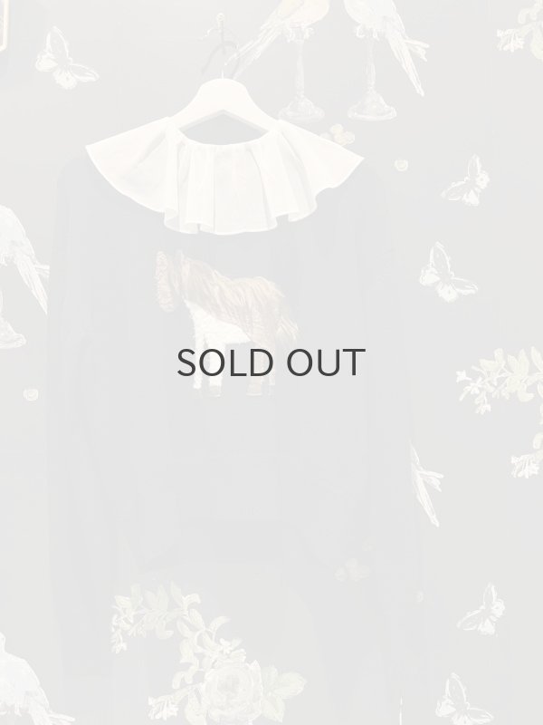 画像21: Big Ruffle Collar Organza (WH) (21)