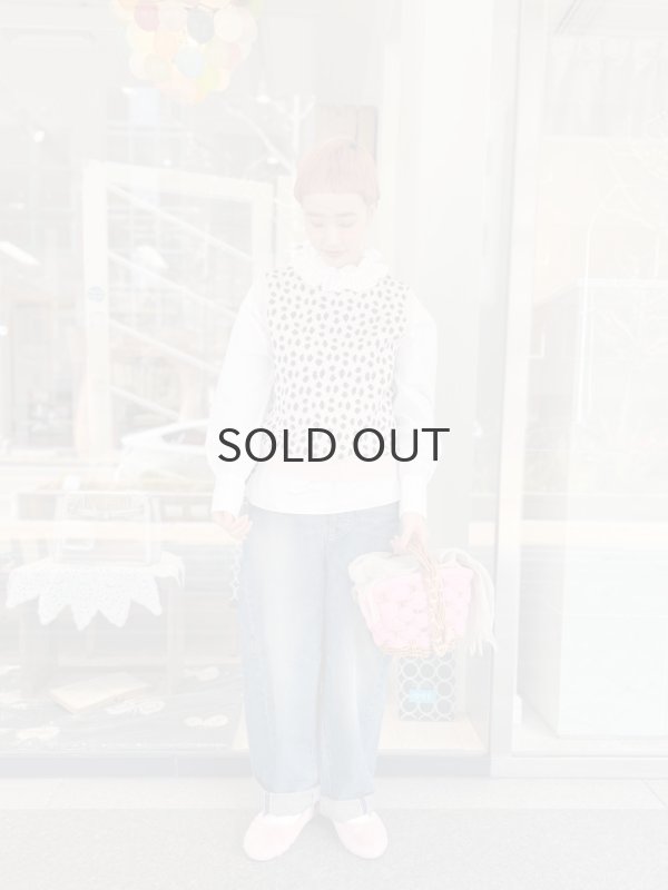 画像21: ワッシャータイプライター フリルカラーシャツ (WH) (21)