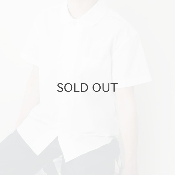 画像22: ポケット付き丸襟半袖ブラウス (WH) (22)