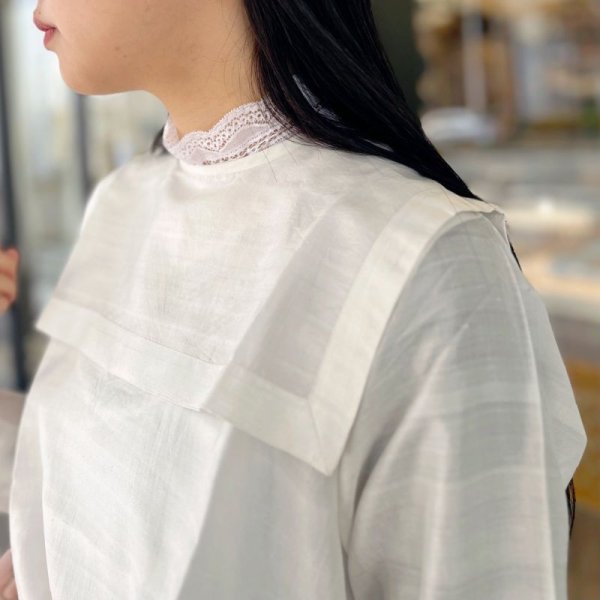 画像18: Khadi Silk Back Button Sailor Blouse (RV) (18)