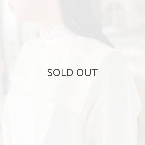 画像16: Khadi Silk Polka dots Print Back Button Sailor Blouse (DBL) (16)