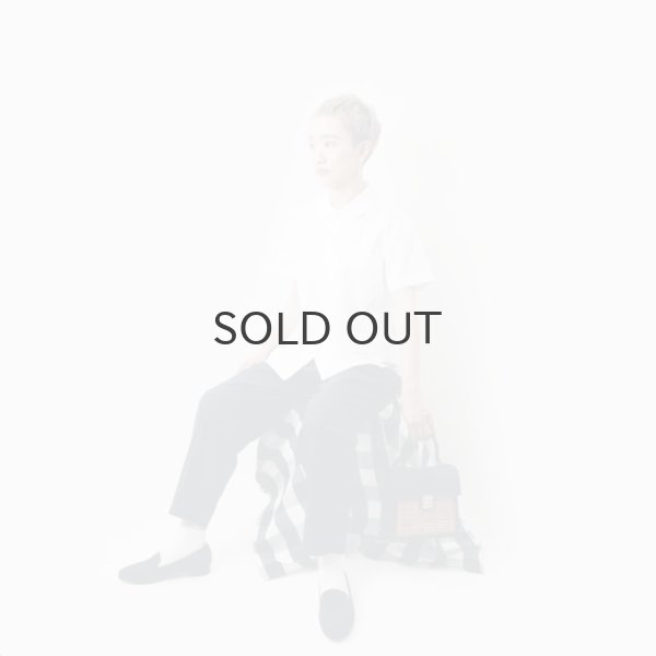 画像19: ポケット付き丸襟半袖ブラウス (WH) (19)