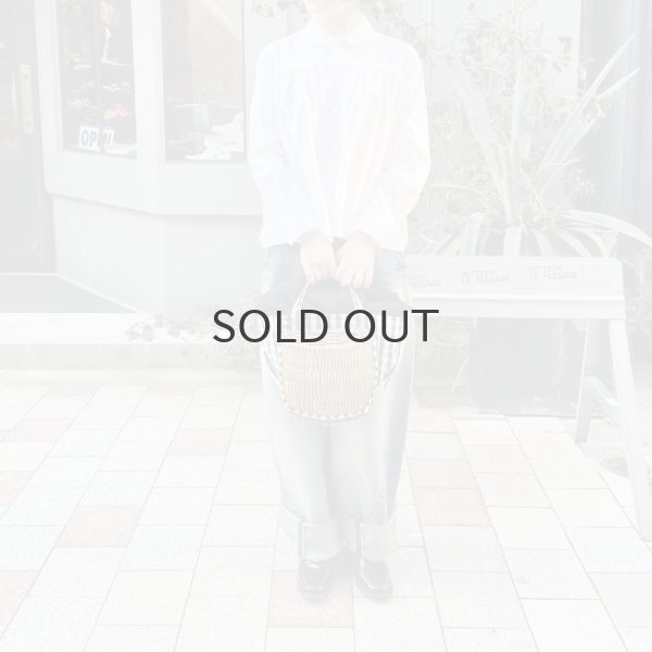 画像10: 丸襟ギャザーブラウス (WH) (10)