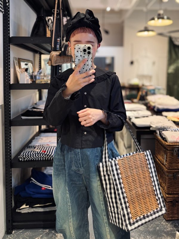 画像12: every day タックテーパードデニム DN4596 (BL) (12)