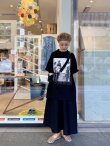 画像21: オーガニック・コットン・プリント Big T-shirt  (55508:BKGY) (21)