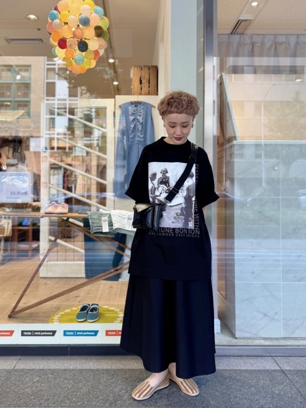 画像18: 別注!! AMOSSAミラノリブ フレアスカート (BK:20) (18)