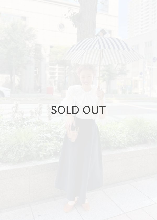 画像26: 80ボイル レースピンタックラッフルケープ衿ブラウス (WH) (26)