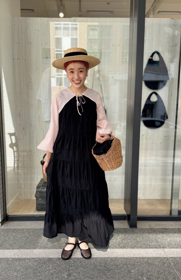 画像12: tambourine ティアードロングドレス (ADS3143:BK) (12)