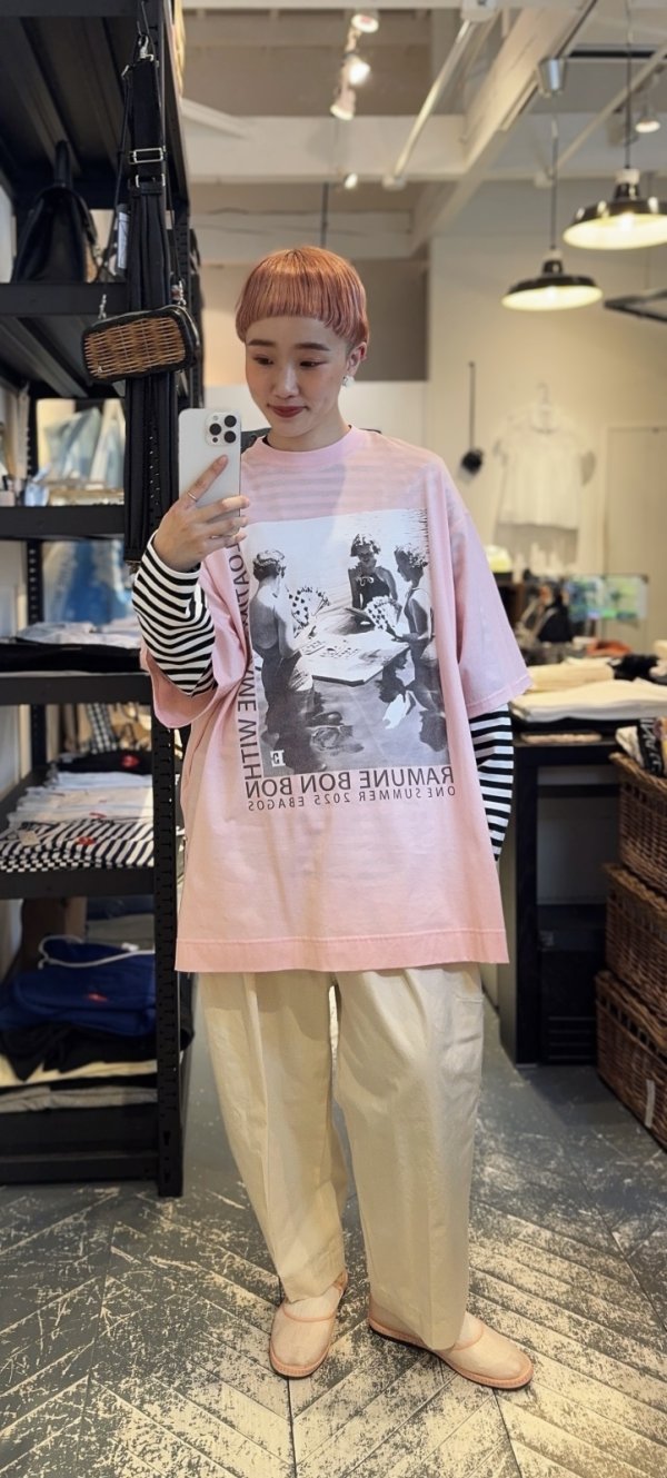 画像22: オーガニック・コットン・プリント Big T-shirt  (55508:PKGY) (22)