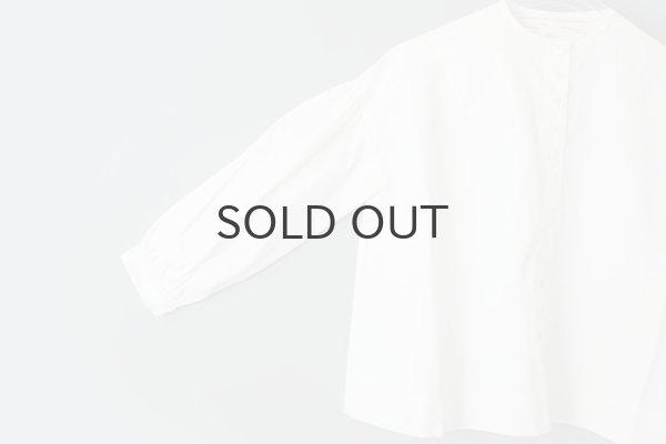 画像4: II TEN KI 高密度サテン 長袖ブラウス (WH) (4)