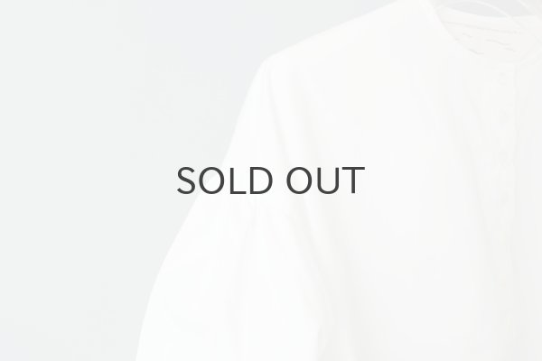 画像5: II TEN KI 高密度サテン 長袖ブラウス (WH) (5)