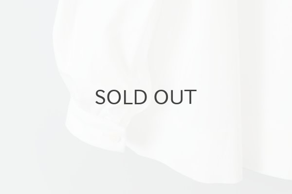 画像7: II TEN KI 高密度サテン 長袖ブラウス (WH) (7)