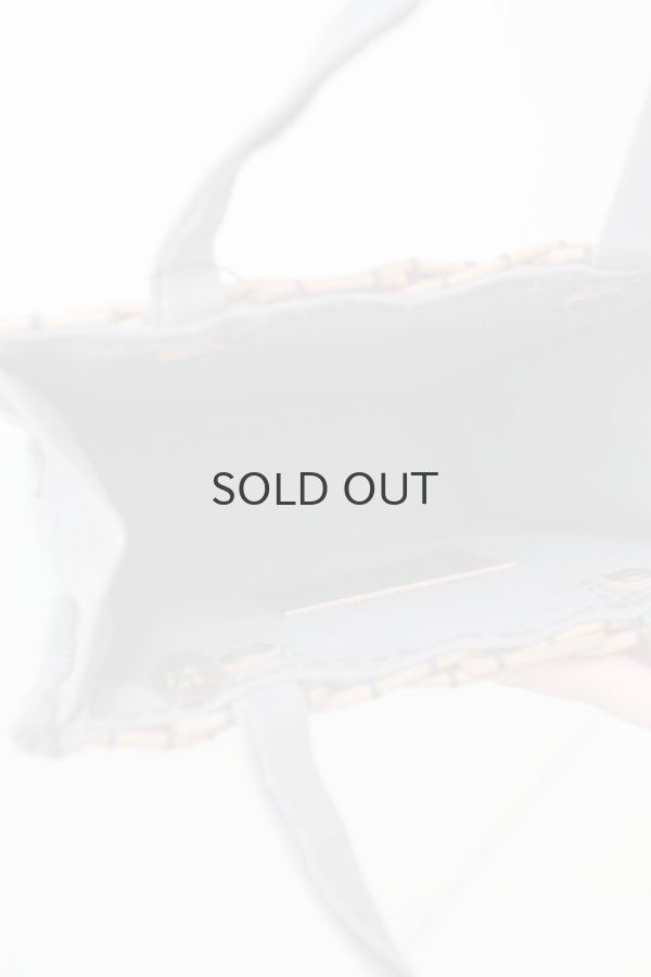 画像5: キャンバス・カゴ袋ハンド (GY) (5)