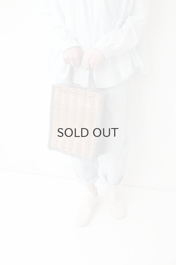 画像6: キャンバス・カゴ袋ハンド (GY) (6)