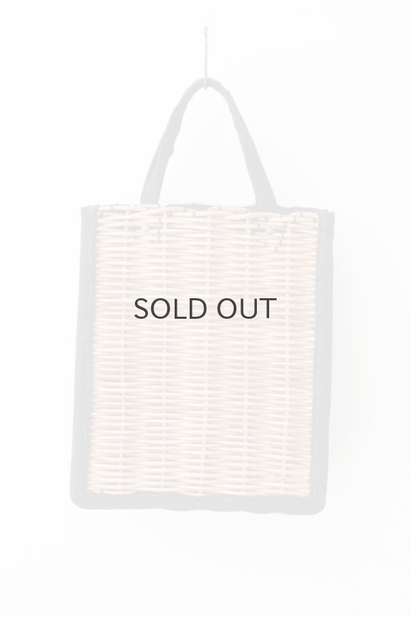 画像4: キャンバス・カゴ袋ハンド (BK) (4)