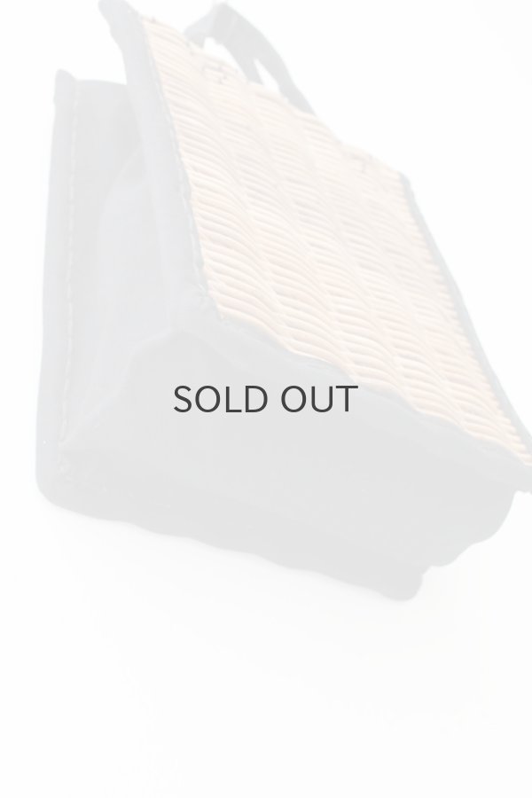 画像5: キャンバス・カゴ袋ハンド (BK) (5)