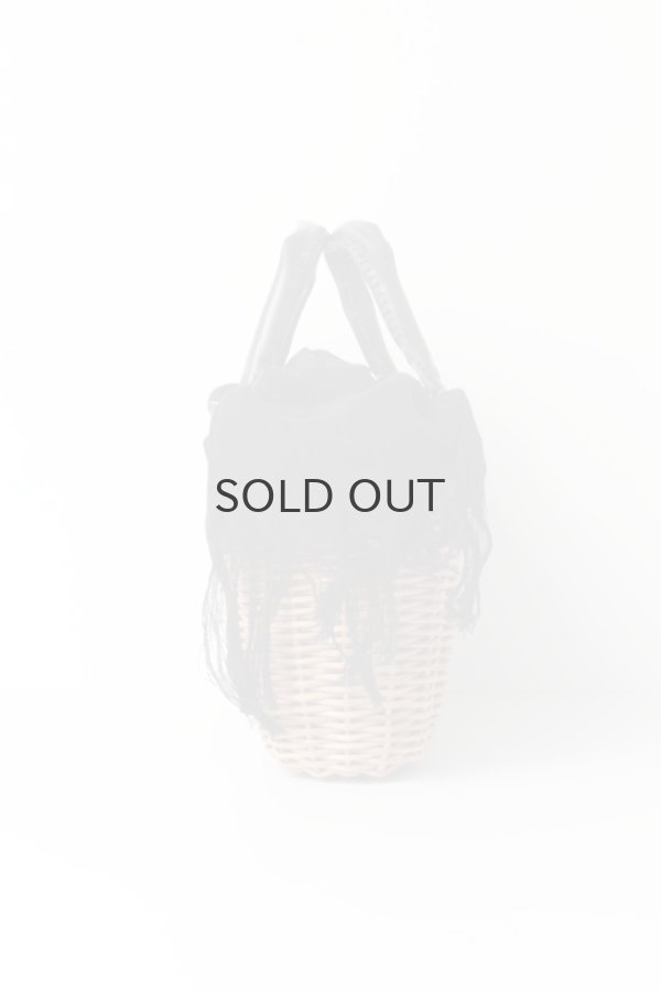 画像6: ブライドル・トート・バスケット・レザーハンドル (麻かぶせ/BK) (6)