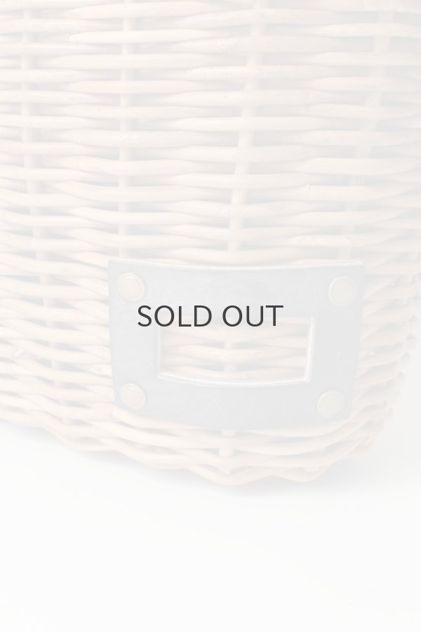 画像8: ブライドル・トート・バスケット・レザーハンドル (麻かぶせ/BK) (8)