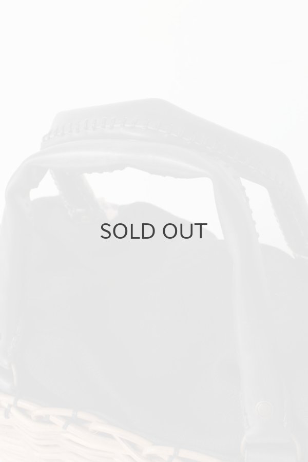 画像10: ブライドル・トート・バスケット・レザーハンドル (麻かぶせ/BK) (10)