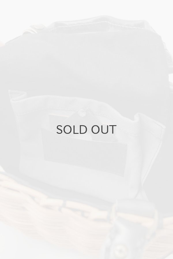 画像14: ブライドル・トート・バスケット・レザーハンドル (麻かぶせ/BK) (14)