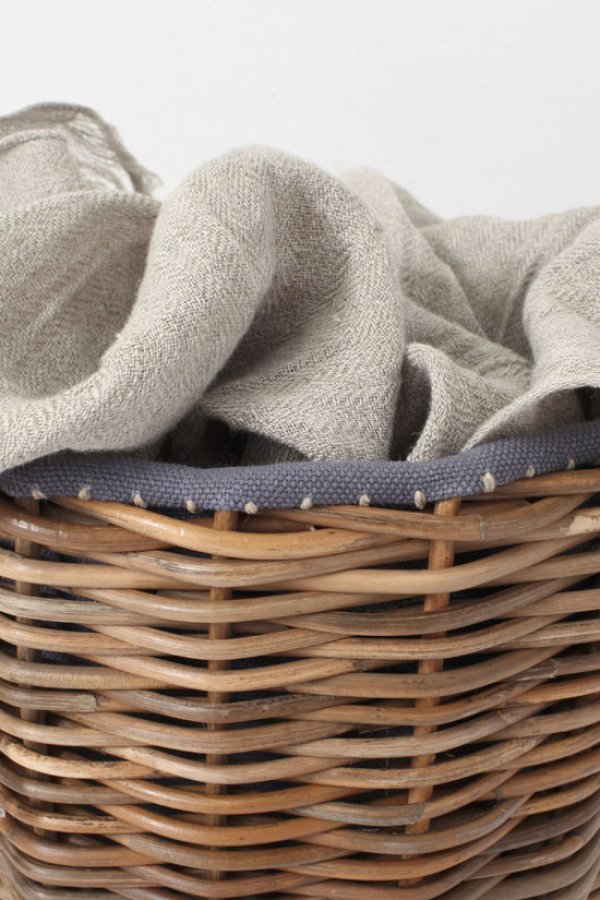 画像8: バケツ M バスケット リネンかぶせ (GY) (8)