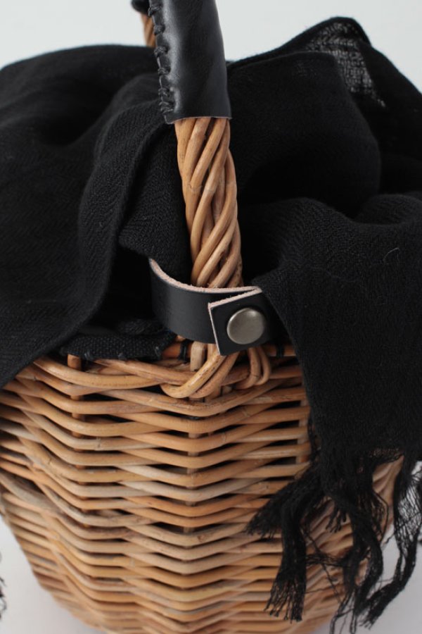 画像10: バケツ M バスケット リネンかぶせ (BK) (10)