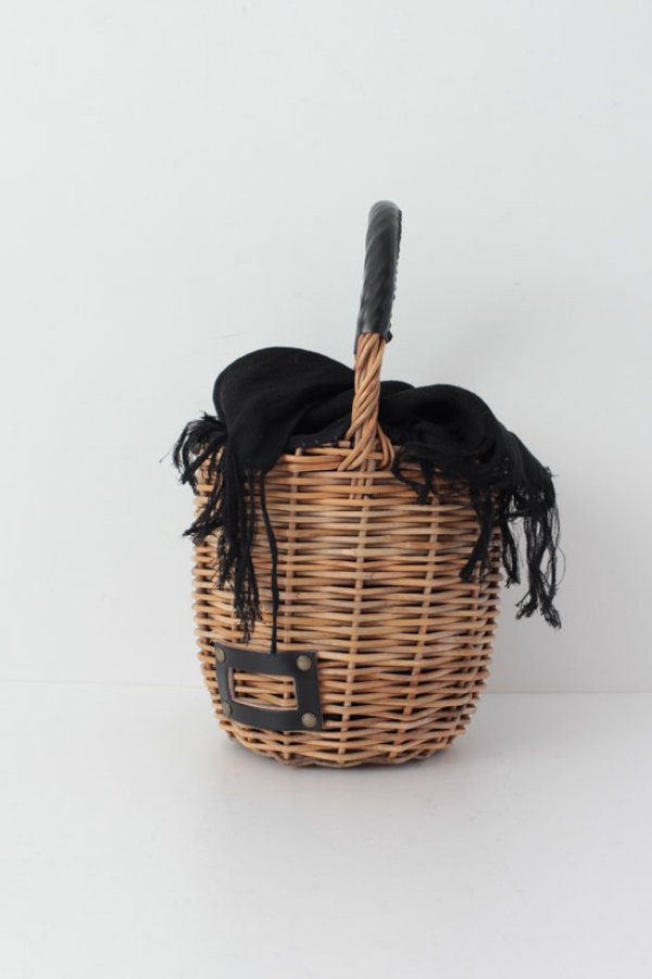 画像4: バケツ M バスケット リネンかぶせ (BK) (4)