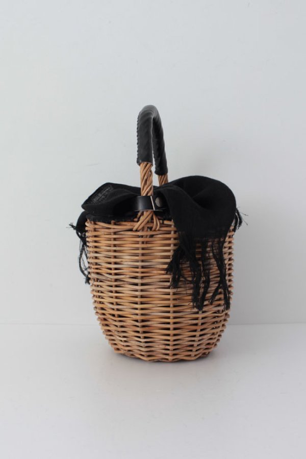 画像5: バケツ M バスケット リネンかぶせ (BK) (5)