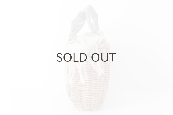 画像2: ブライドル・トート・バスケット・レザーハンドル (15604:麻かぶせ/GY) (2)