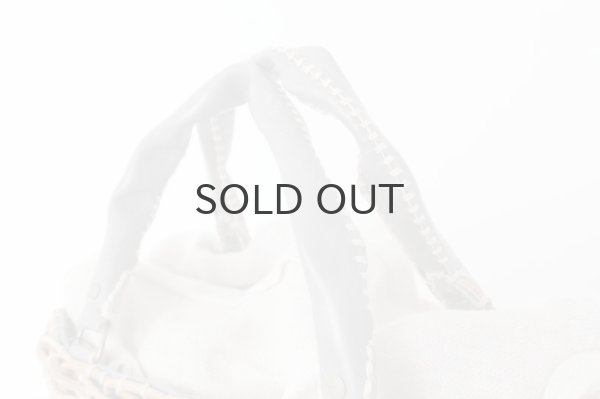 画像5: ブライドル・トート・バスケット・レザーハンドル (15604:麻かぶせ/GY) (5)