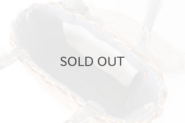 画像10: ブライドル・トート・バスケット・レザーハンドル (15604:麻かぶせ/GY) (10)