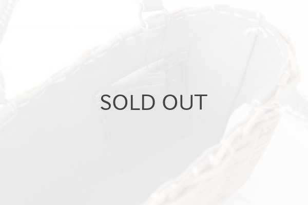 画像12: ブライドル・トート・バスケット・レザーハンドル (15604:麻かぶせ/GY) (12)