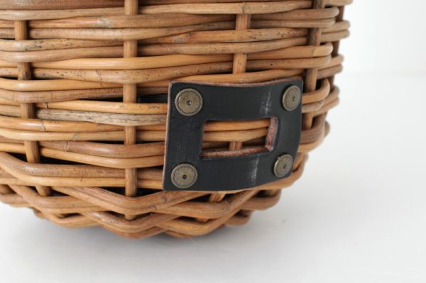 画像9: ブライドル ウィング ラウンド バスケット (BK) (9)