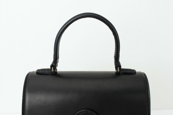 画像6: カーフ・ハンドバッグ M (BK) (6)