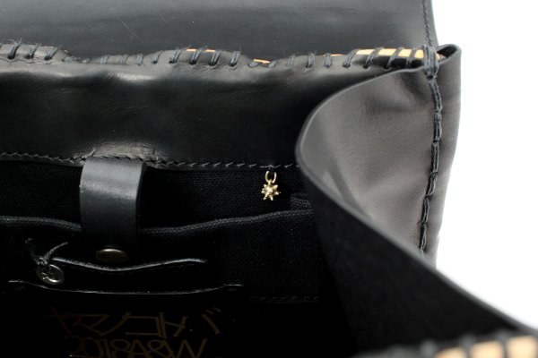 画像13: カーフ・ハンドバッグ M (BK) (13)