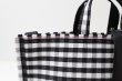 画像8: ギンガム・PVC・Y字トート (BK:16538) (8)