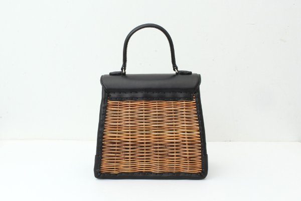 画像3: カーフ・ハンドバッグ M (BK/SV金具) (3)