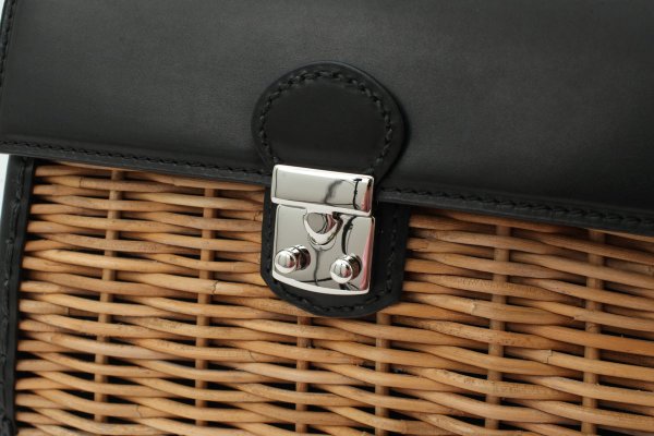 画像7: カーフ・ハンドバッグ M (BK/SV金具) (7)