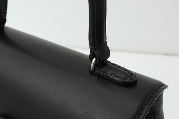 画像6: カーフ・ハンドバッグ M (BK/SV金具) (6)