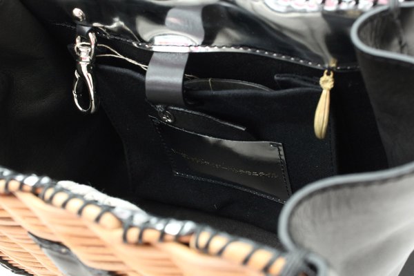 画像12: カーフ・ハンドバッグ M (BK/SV金具) (12)