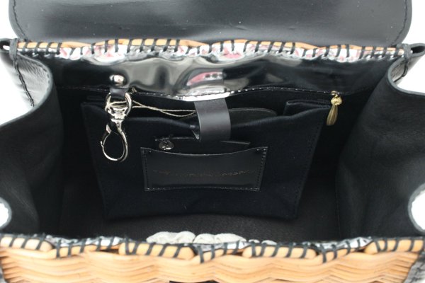 画像11: カーフ・ハンドバッグ M (BK/SV金具) (11)