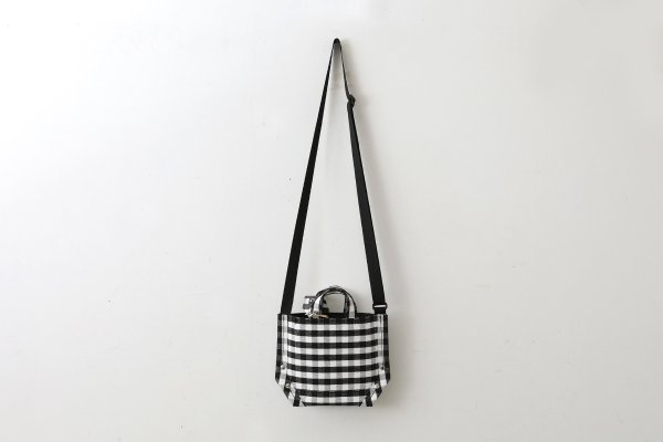 画像2: 6号キャンバス・PVC Y字トート SS (13534:GING) (2)