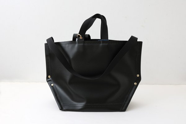 画像3: 6号キャンバス PVC・Y字トート (16537:BKBK) (3)