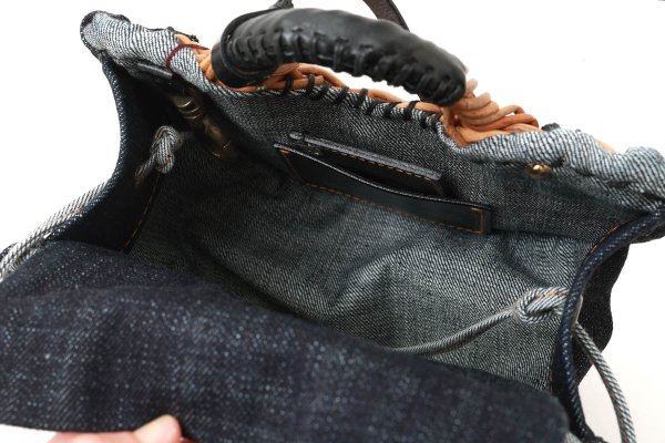 画像12: デニム・扇トートミニ (15580:BL) (12)