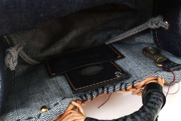 画像14: デニム・扇トートミニ (15580:BL) (14)