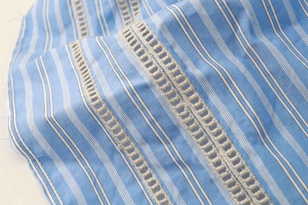 画像9: バケツ with ストライプボーダーレース (15570:BL) (9)