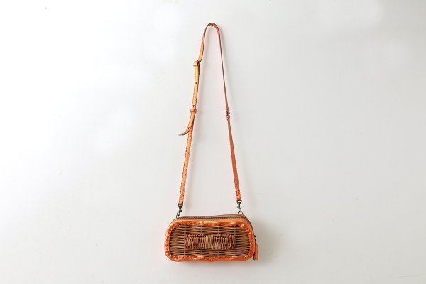 画像2: 別注!! メタリックレザー リボンポシェット (OR） (2)