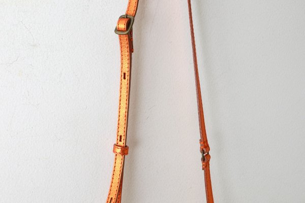 画像6: 別注!! メタリックレザー リボンポシェット (OR） (6)