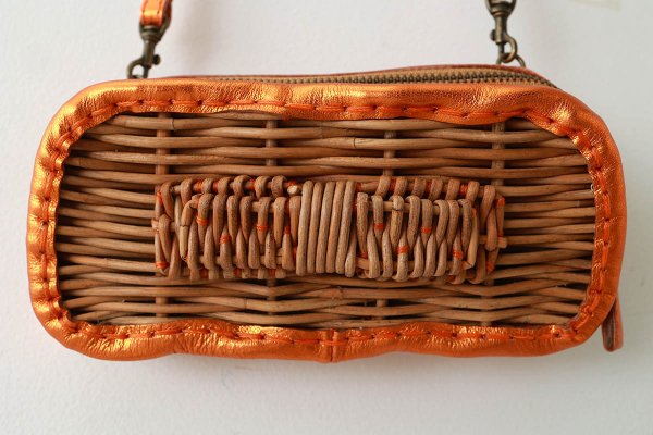 画像3: 別注!! メタリックレザー リボンポシェット (OR） (3)