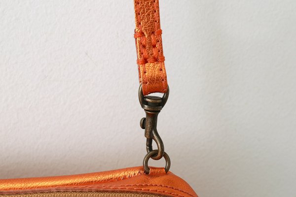 画像7: 別注!! メタリックレザー リボンポシェット (OR） (7)